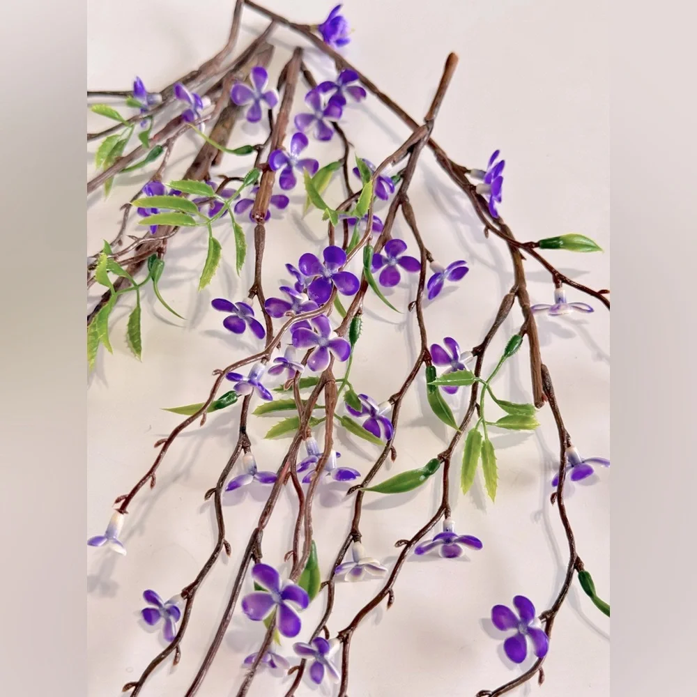 LIFELIKE Purple Willow Blossom Flower Picks Floral Home Decor Arrangement Wreath